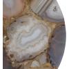 imageCreative CoOp Round Agate Cheese Board with Patterns Multicolor Medium Multi