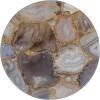imageCreative CoOp Round Agate Cheese Board with Patterns Multicolor Medium Multi
