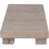 imageCreative CoOp Scandinavian Travertine Footed Charcuterie Board Beige