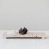 imageCreative CoOp Scandinavian Travertine Footed Charcuterie Board Beige