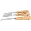 imageCreative CoOp Stainless Steel Charcuterie Knives with Rattan Wrapped Handles Set of 3 Styles