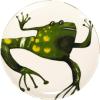 imageCreative CoOp Stoneware Plate Set with Animal Designs Multicolor Set of 8