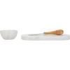 imageCreative CoOp White Marble Cheese Board Set with Bowl and Knife Medium