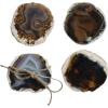 imageCreative CoOp 4 Piece Brown Agate Coaster Set