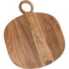 imageCreative CoOp Oval Acacia Wood Oval Cheese and Cutting Board with Handle Natural