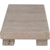 imageCreative CoOp Scandinavian Travertine Footed Charcuterie Board Beige