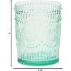 imageCreative CoOp 12 oz Embossed Drinking 4 Colors Glasses and Bar Tools Multi