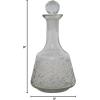 imageCreative CoOp Etched Glass Decanter 5quot L x 5quot W x 9quot H Clear