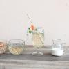 imageCreative CoOp Glass Hobnail Stemmed Drinking Glass Clear Set of 6