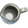 imageCreative CoOp HandPainted CountryStyle Stoneware Floral Print Pitcher 625quot Blue ampamp White