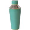 imageCreative CoOp Round Enameled Stainless Steel Cocktail Shaker with Colored Edge Green and Yellow Medium Multi