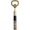 imageCreative CoOp Stainless Steel Bottle Opener with Marbled Resin and Mango Wood Handle Gold and Multicolor