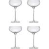 imageCreative CoOp Stemmed Coupe Set of 4 Clear Champagne Glass