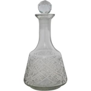 imageCreative CoOp Etched Glass Decanter 5quot L x 5quot W x 9quot H Clear