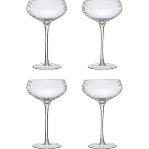 imageCreative CoOp Stemmed Coupe Set of 4 Clear Champagne Glass