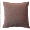 imageCreative CoOp Brown Square Brushed New Zealand Wool Pillow