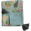 imageCreative CoOp Cotton Slub Throw with Christmas Trees and Tassels Multicolor