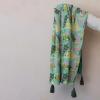 imageCreative CoOp Cotton Slub Throw with Christmas Trees and Tassels Multicolor