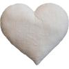 imageCreative CoOp Cotton and Linen Shaped Pillow with Applique Velvet Sacred Heart Embroidery Natural Pink Gold