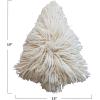 imageCreative CoOp Cream Woven New Zealand Wool Shag Tree Shaped Pillow Color