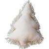 imageCreative CoOp Cream Woven New Zealand Wool Shag Tree Shaped Pillow Color