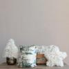 imageCreative CoOp Cream Woven New Zealand Wool Shag Tree Shaped Pillow Color