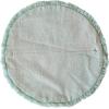 imageCreative CoOp Multicolor Round Cotton Printed Pillow with Embroidered Dove and Fringe
