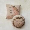 imageCreative CoOp Multicolor Square Cotton Chambray Printed Pillow with Embroidery Angel and Star