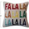 imageCreative CoOp Multicolor Square Cotton Tufted Pillow FALALALALALALALALA