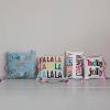 imageCreative CoOp Multicolor Square Cotton Tufted Pillow FALALALALALALALALA