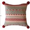 imageCreative CoOp Multicolor Square Woven Acrylic Jacquard Pillow with Pattern