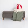 imageCreative CoOp Red and White Decorative Sherpa Orb Pillow