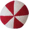 imageCreative CoOp Red and White Decorative Sherpa Orb Pillow