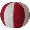 imageCreative CoOp Red and White Decorative Sherpa Orb Pillow