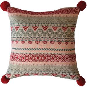 imageCreative CoOp Multicolor Square Woven Acrylic Jacquard Pillow with Pattern