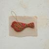 imageCreative CoOp Cotton Velvet Bird Ornament with Glass Beads and Embroidery Multicolor