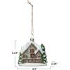 imageCreative CoOp Glass Cabin Christmas Ornament Multicolor