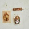 imageCreative CoOp Glass Fried Chicken Bucket Ornament with Glitter Multicolor