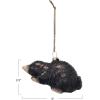 imageCreative CoOp HandPainted Glass Mole Ornament with Glitter Brown