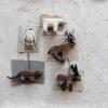 imageCreative CoOp Handmade Cotton Velvet and Wire Caribou Ornament Brown