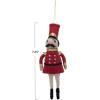 imageCreative CoOp Handmade Wool Felt Soldier Ornament with Glitter Multicolor