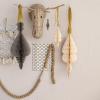 imageCreative CoOp Honeycomb Finial Paper Ornament Cream Set of 3