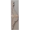 imageCreative CoOp Honeycomb Finial Paper Ornament Grey Set of 3