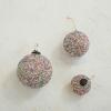 imageCreative CoOp Round Glass Ball Ornament with Sequins Multicolor