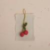 imageCreative CoOp Wool Crocheted Cherries Ornament Pink and Green