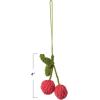 imageCreative CoOp Wool Crocheted Cherries Ornament Pink and Green