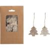 imageCreative CoOp Birch Bark Tree Shaped Ornaments with Jute Hangers in Kraft Bag Natural Set of Approximately 21 Pieces