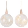imageCreative CoOp Botanical Glow LED Glass Ornament Clear