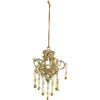 imageCreative CoOp Handmade Metal Glass and Acrylic Beaded Chandelier Ornament Gold Finish