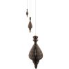 imageCreative CoOp Honeycomb Finial Paper Ornament Grey Set of 3